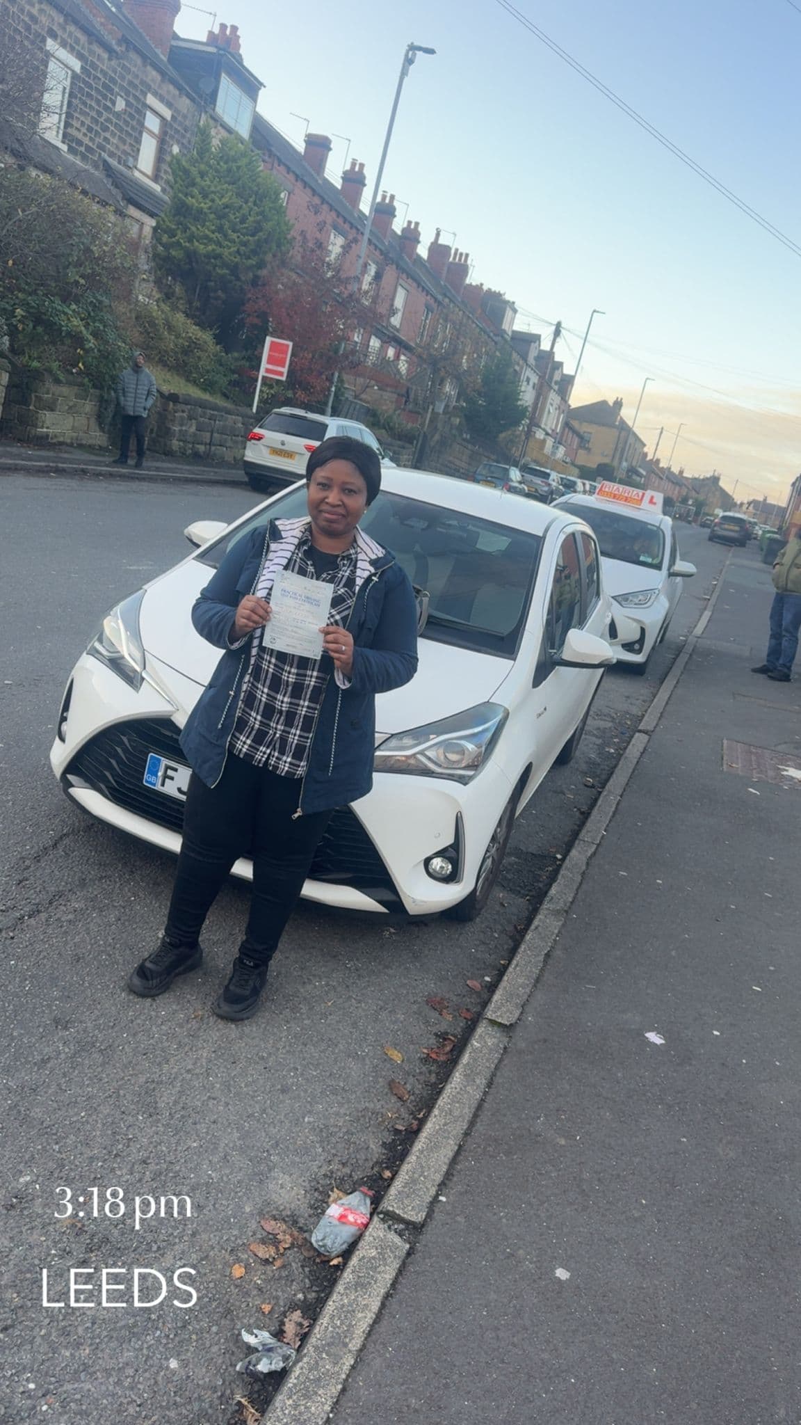 Liam B. passed their driving test in Leeds